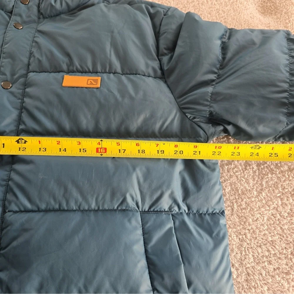 Flylow Men's Puffer Goose Down Jacket Coat Green Size L Outdoor Ski Snowboard